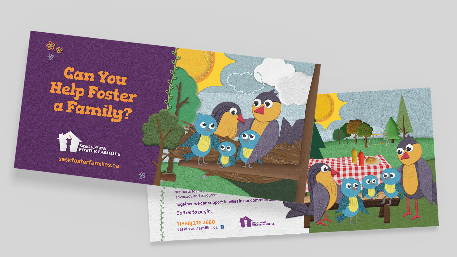 Saskatchewan Foster Families Association, Creative, SFFA Family Stories Admail, Portfolio Image